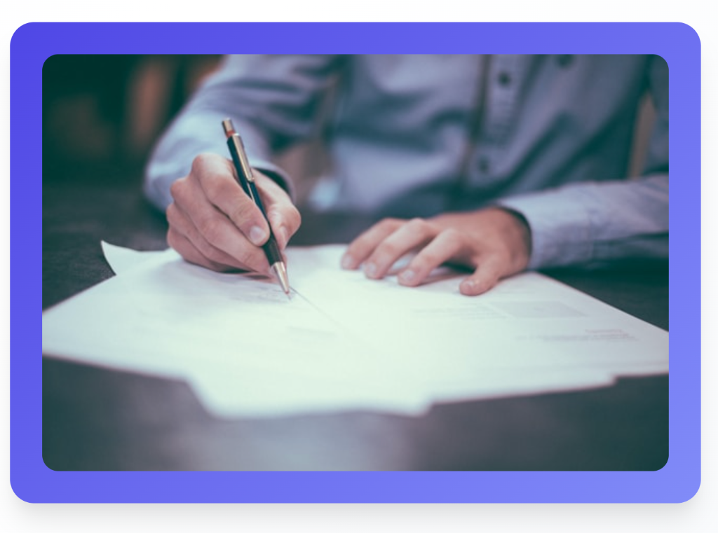 Financial Services Professional Reviewing Insurance Documents